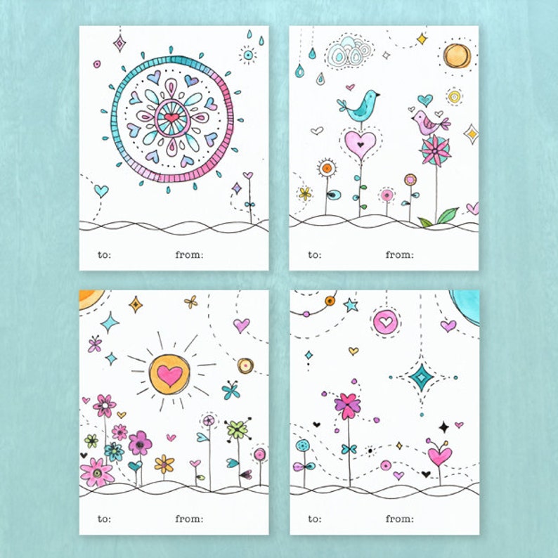 4 Printable Valentine Cards Valentine Printable Card PDF Cute Classroom ...