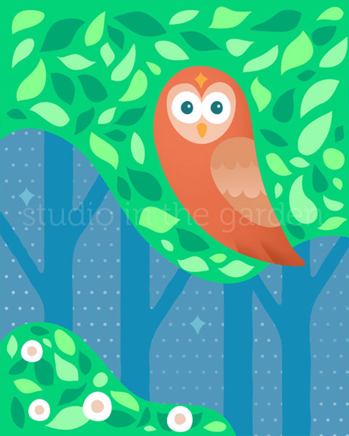 Printable Nursery Wall Art Set Instant Download Woodland Nursery Print