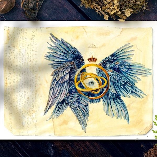 Seraphim Art Print, Angel Poster