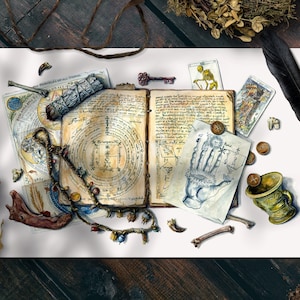 Witchcraft Art Print, The Conjurer, Esoteric Poster