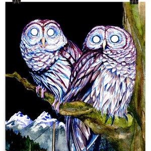 Twin Peaks Eule Poster, Fan Art Geschenk Bild 2