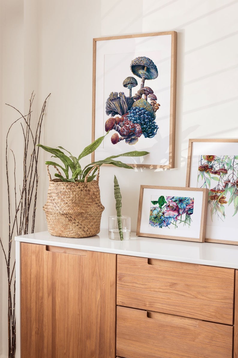 Mushroom Art and the Last of Us Fan Gift Etsy