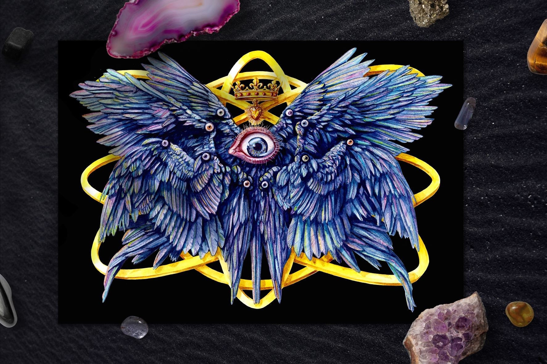 Seraphim Art Print, Angel Poster - Etsy