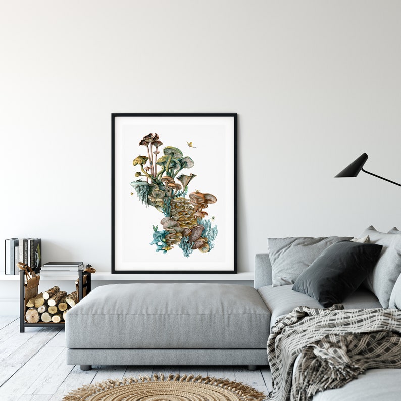 The Last of Us A Mushroom World Art Print and Fungi Gift Etsy