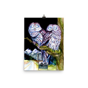 Twin Peaks Eule Poster, Fan Art Geschenk Bild 4