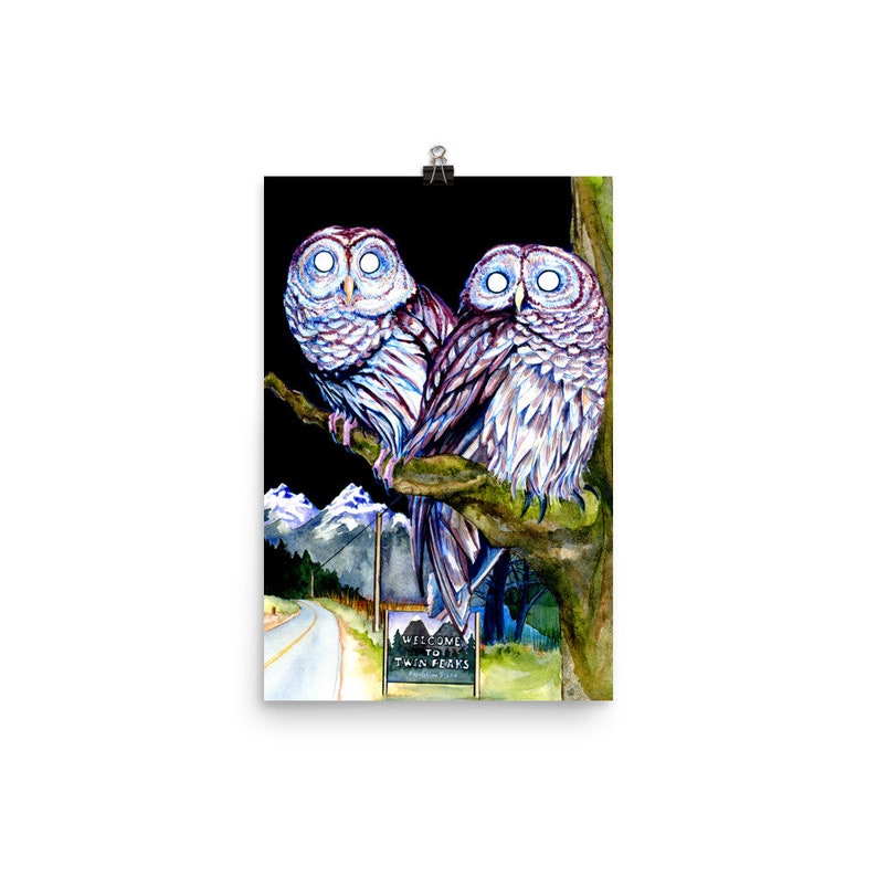 Twin Peaks Eule Poster, Fan Art Geschenk Bild 5