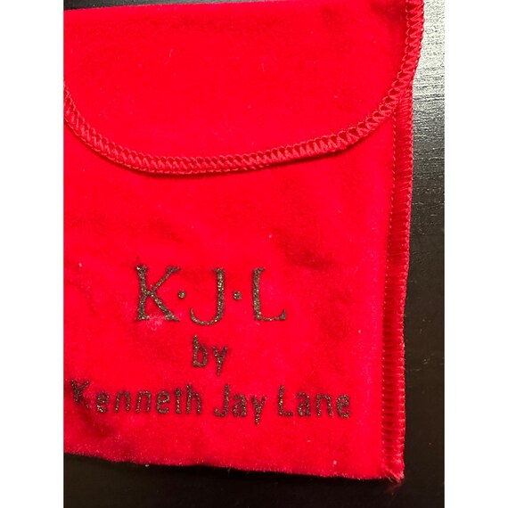 Vintage KJL Kenneth Jay Lane Crown Pin Brooch Gol… - image 7