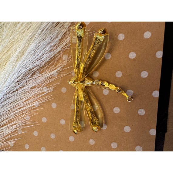 Kenneth J Lane KJL Libellula Dragonfly Pin Brooch - image 6