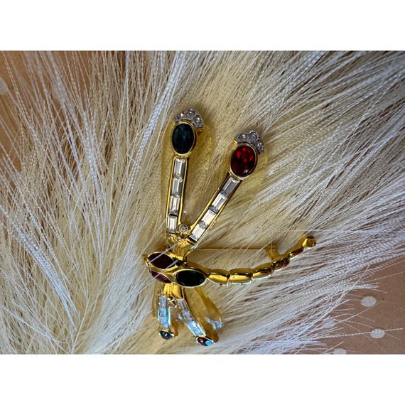 Kenneth J Lane KJL Libellula Dragonfly Pin Brooch - image 5