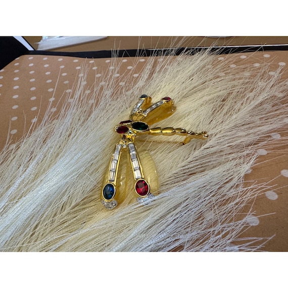 Kenneth J Lane KJL Libellula Dragonfly Pin Brooch - image 4