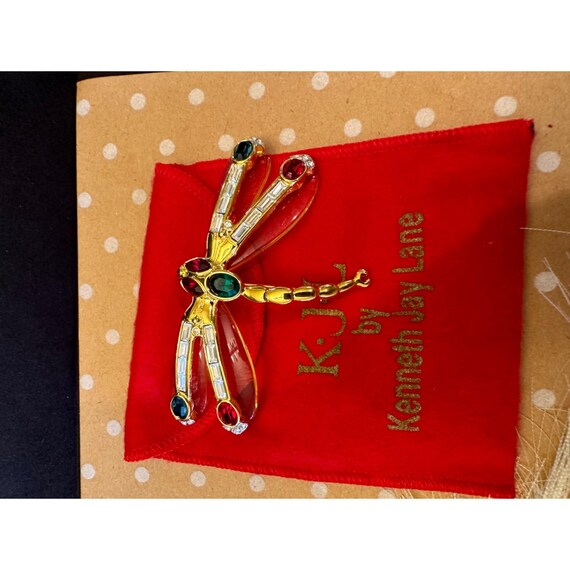 Kenneth J Lane KJL Libellula Dragonfly Pin Brooch - image 7