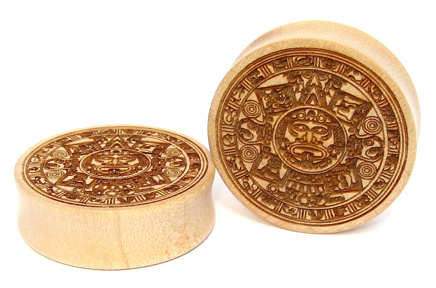 Aztec Calendar 02/part of/ Ear Plugs/Gauges/Stretchers Etsy