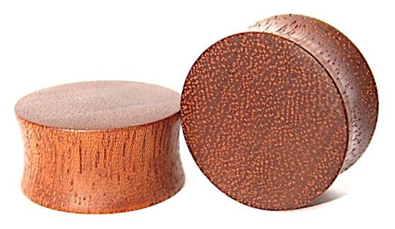 Triple Horn of Odin Organic Handmade Wooden Ear PlugsGauges 10mm-40mm size