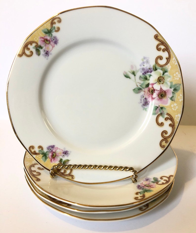 Set of 4 Vintage Floral B /& B Plates TK Thun