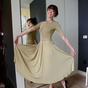 NWT 1980s Gaultier Dress Slinky Jersey - Very Rare Early Piece - NWT Understated Beauty