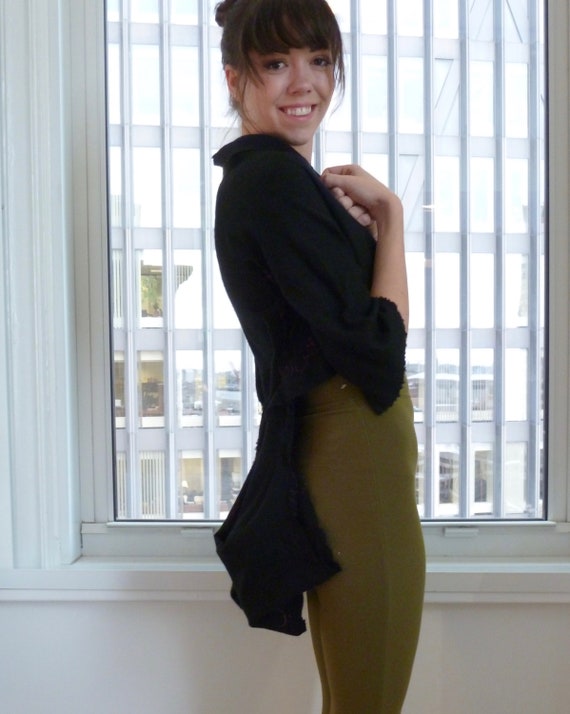 1990s Susan Cianciolo Painted Peplum Jacket: Avan… - image 3