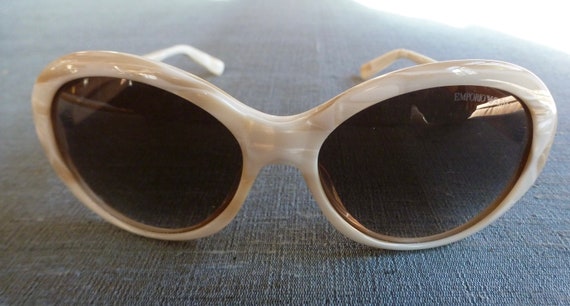 cq EMPORIO ARMANI メンズ サングラス Emporio Armani 9722 Sunglasses White Tortoiseshell Frames
