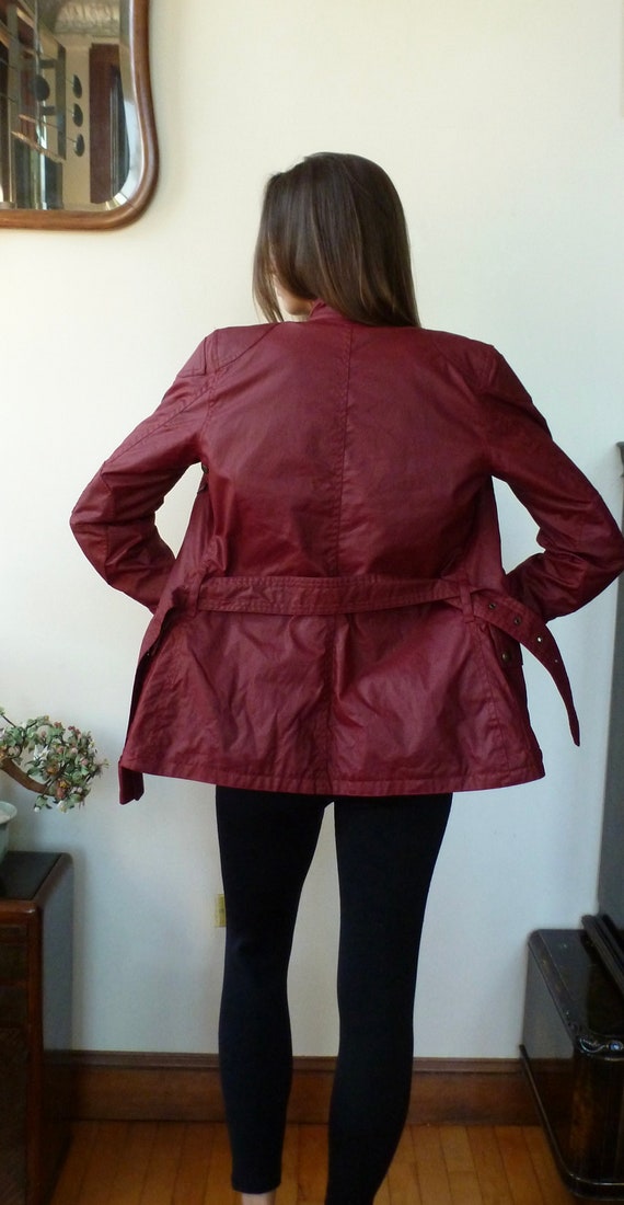 Belstaff burgundy jacket outlet
