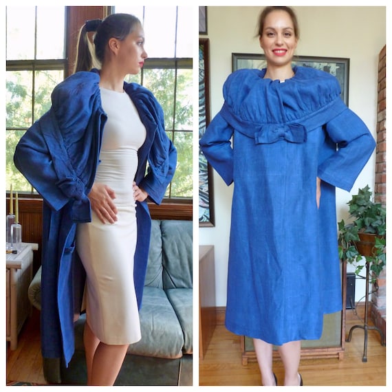 royal blue swing coat