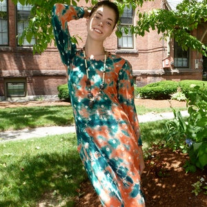 1980s Boho Tunic Dress Caftan Sheer Cotton Breezy Summer Mini Festival India image 5