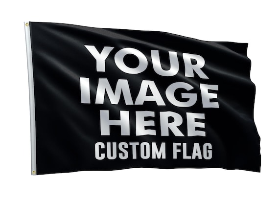 Custom Flag: College, Sorority, Sports, Logo, Photo - Polyester 3x5