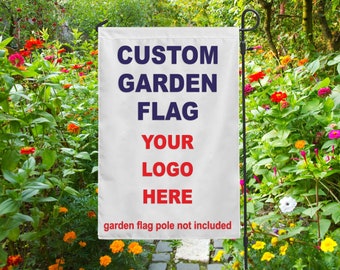 Custom Garden Flag - Sorority - Fraternity - City - Pride - Message - Double Sided - Yard Display  - Decor - Event - Banner - Image Print