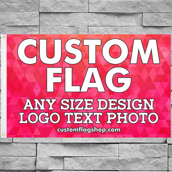 Custom Flag - car - bike - message - graduation - party - school - college - birthday - House Divided - Flag - Banner - Decoration - Image