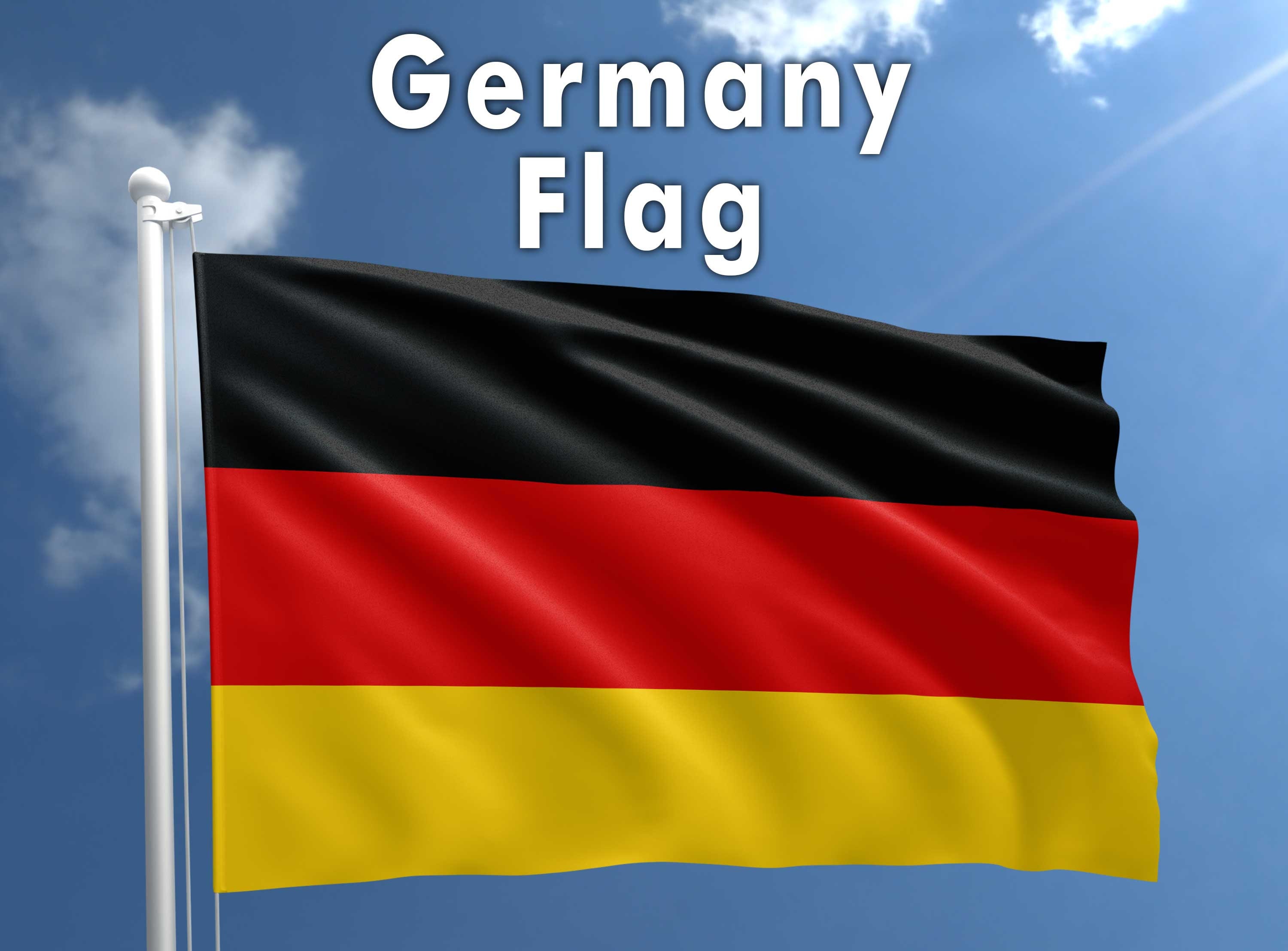 Germany Football Flag 150 x 90cm Deutschland Flagge - Custom Flag
