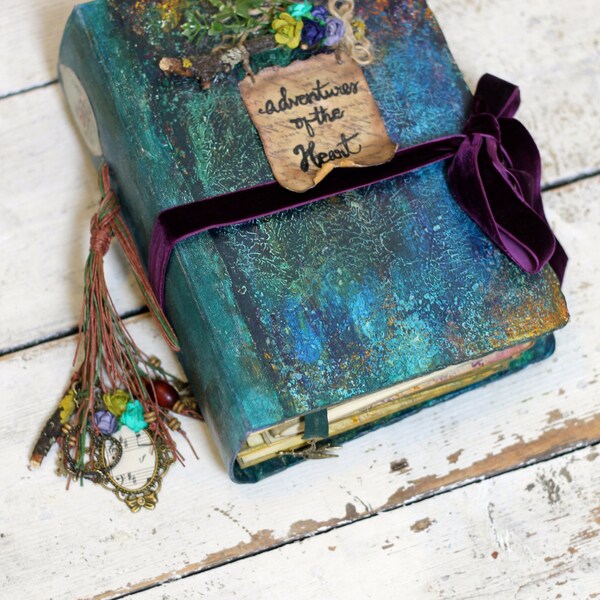 Woodland wedding guest book, wedding scrapbook, handmade photo album - Made to order  8.5x6 inches Forest Finds