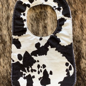 Cow Print Western Baby Bibs