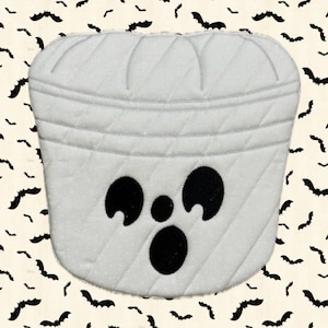 Halloween Bucket Hot Pads Ghost