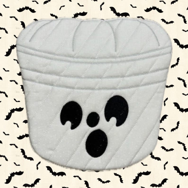Halloween Bucket Hot Pads Ghost