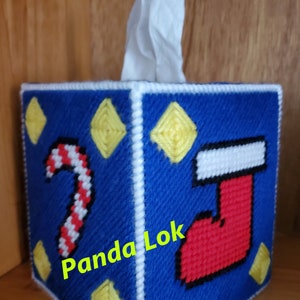 Christmas Santa Plastic Canvas Tissue Box Cover PDF Pattern Only ...