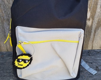 Smiling Face with Sunglasses Emoji Tag/Magnet/Pin Plastic Canvas PDF Pattern Only - Instant Download **This is NOT a finished product**