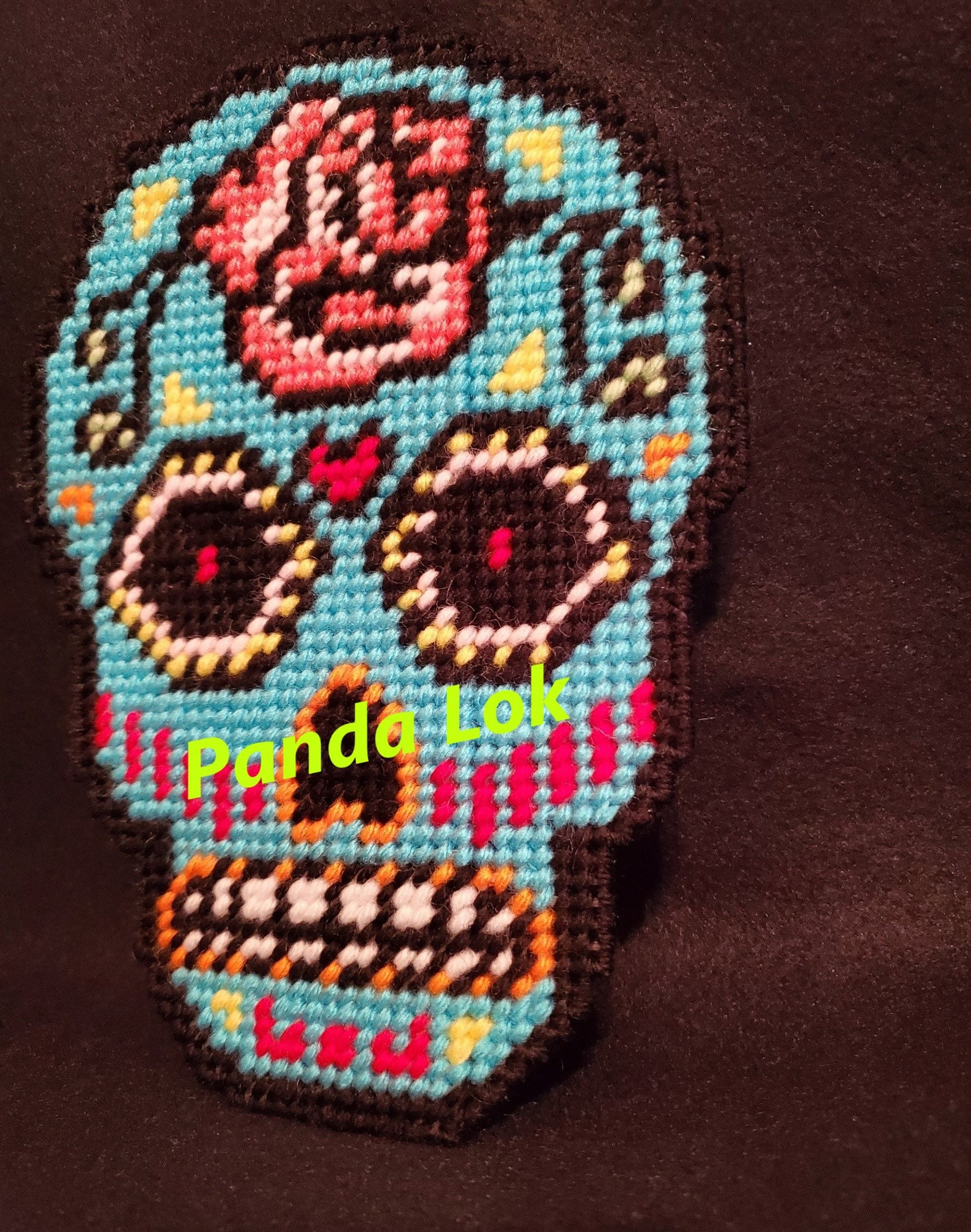 Day of the Dead Sugar Skull With Rose Forehead Dia De Los - Etsy