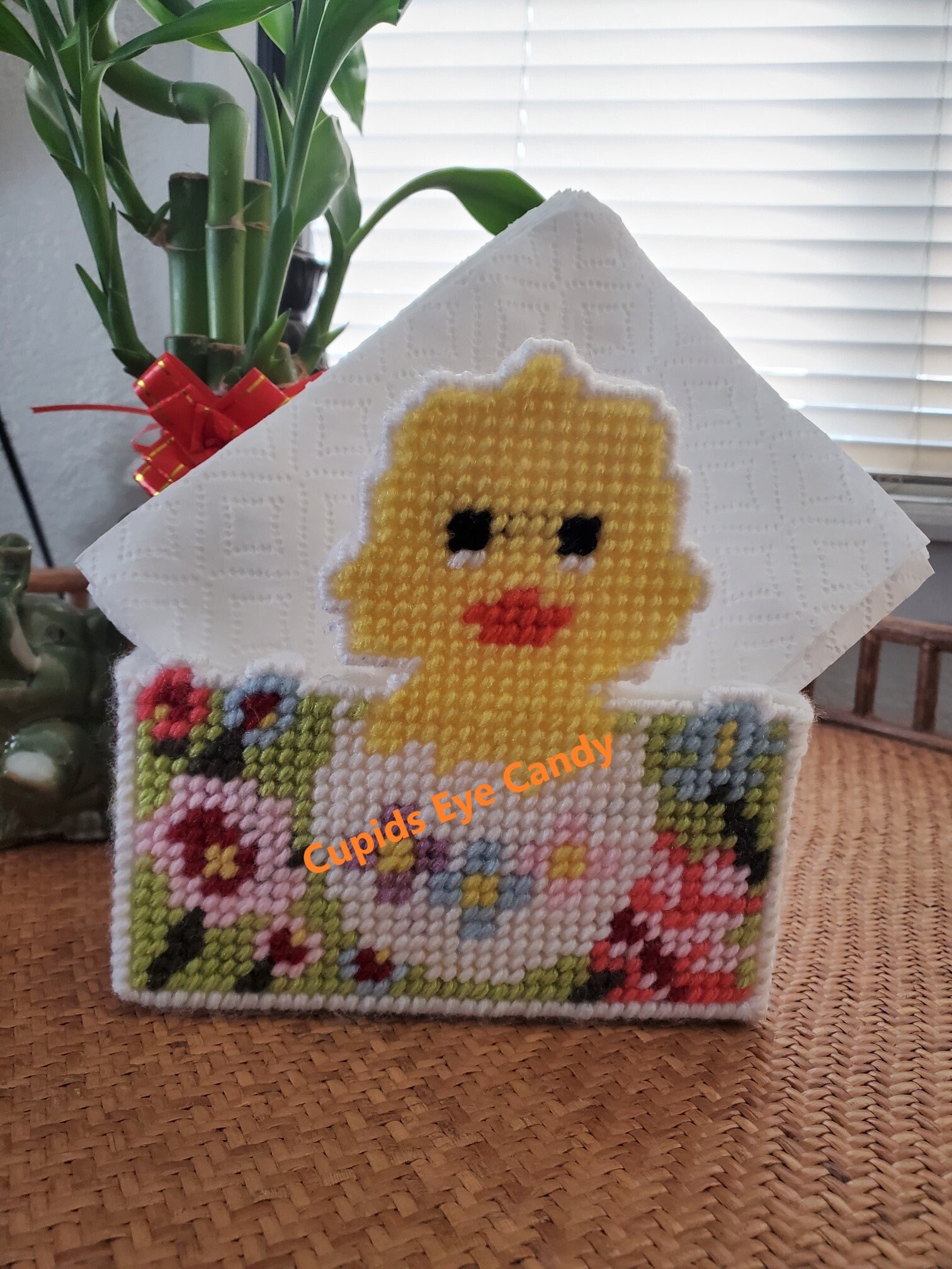 Easter Chick Plastic Canvas Napkin Holder PDF Pattern Only Instant