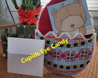 Easter Egg Gift Holder Plastic Canvas PDF Pattern Only - Instant Download ***This is not a finished product***