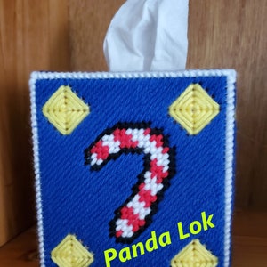 Christmas Santa Plastic Canvas Tissue Box Cover PDF Pattern Only ...