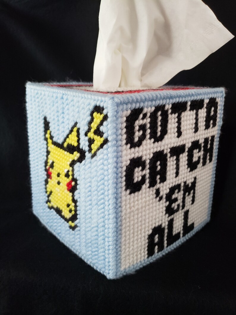 PDF Pattern Only Pokemon Plastic Canvas Tissue Box Cover Etsy