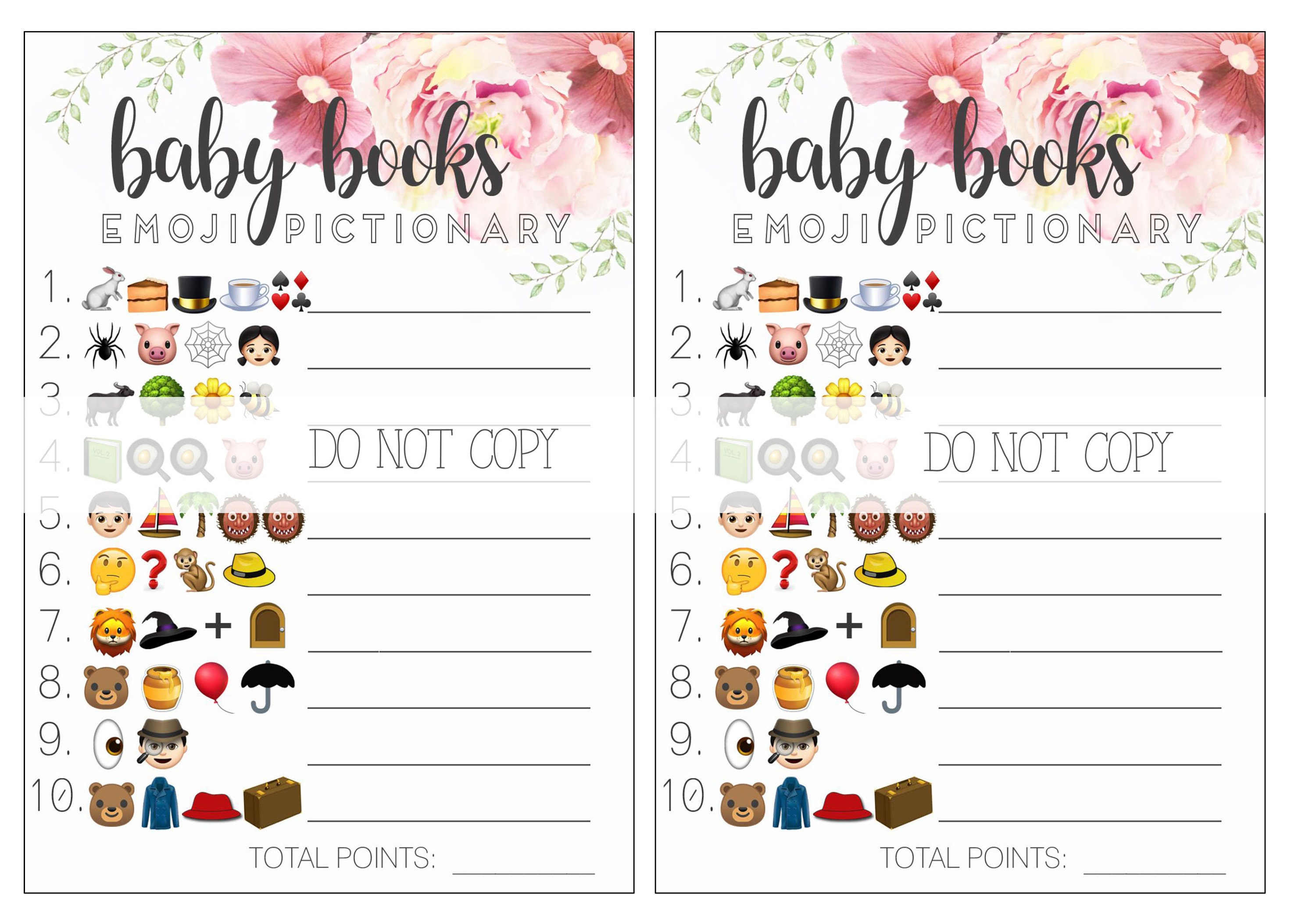 Instant Printable Baby Shower Games Bundle Pack 4 Printable | Etsy