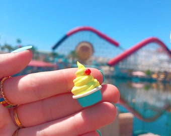 Pineapple Dole Whip Pin - Handmade Mini Food Candy Jewelry - Disney Food