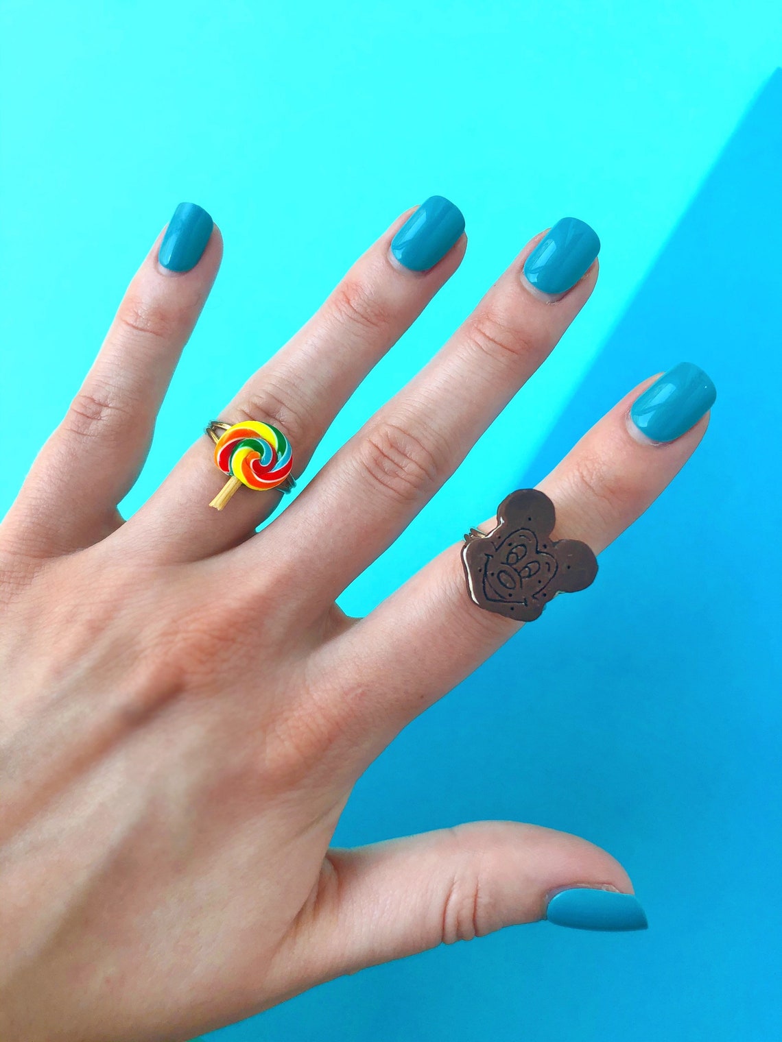 MADE TO ORDER Mickey Ice Cream Sandwich Statement Ring - Etsy