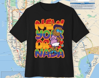 New York or Nada Gay Anarcho boxy T-Shirt | rainbow pride