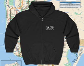 New York or NADA Urban Explorer Zip Hoodie: Cozy Streetwear