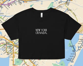 NEW YORK or NADA crop top