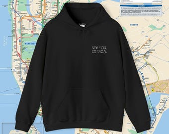 New York or Nada Hoodie: Unisex NYC Souvenir Sweatshirt