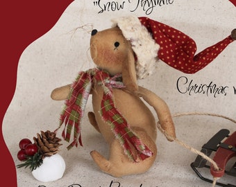 Primitive Mouse Pattern Snow Thyme Christmas Mouse PDF Sewing Craft Pattern