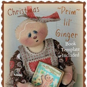 Primitive Gingerbread Pattern Prim lil Christmas Ginger PDF Sewing Christmas Pattern