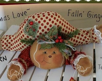 Primitves Gingerbread Pattern Christmas Love Falln Ginger Pattern