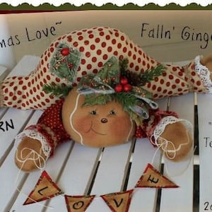 Primitves Gingerbread Pattern Christmas Love Falln Ginger Pattern